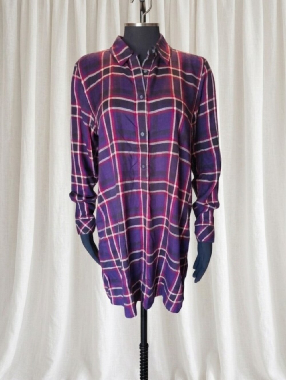 Michael Stars Bold Plaid Button Down Shirt